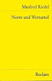 Norm und Werturteil. Grundprobleme der Ethik.