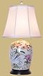 Formal Fine Quality Asian & Oriental Home D&eacute;cor - 28" Large Porcelain Lily Ginger Jar Table Lamp