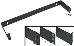1 Unit Patch Panel Hinged Wall Bracket, 1.75" (H) x 19" (W) x 4" (D)