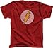 DC Comics The Flash Lightening Bolt Faded Logo Red T-Shirt Tee