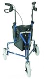 MABIS 3-Wheel Steel Rollator, Royal Blue, 2/Carton, MAB501-1014-2100
