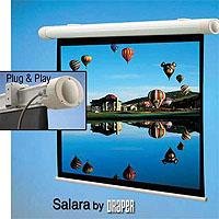 Draper Salara Plug & Play Electric Wall Mount Projection Screen, HDTV Format, 45