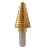 Buy 1 2 Hex Shank Titanium Step Drill Bit - 12 Steps From 7 16 to 1-1 8 by CMT