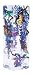 Wings & Wisteria - Butterfly Hand Painted Stained Glass Vase Tiffany Style
