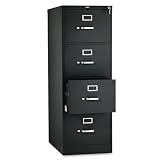 HON514CPP - Hon 514CPP 4 Drawer Vertical File w/Lock, Legal Size, 510 Series, 25 Deep, Black
