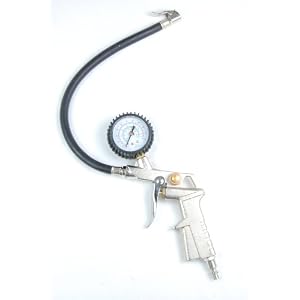Air Inflator Gun with Gauge – Chrome Grip – 10 – 220 PSI