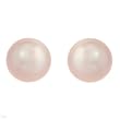 Stud Earrings With Genuine 9-10mm Freshwater Pearls Made of Yellow Gold