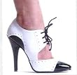 Sexy Sporty Edgy and Fun Black and White Spiked Heel - Fun for Gangster Gals!