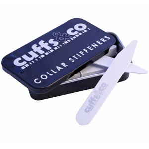 9 Pairs of Premium Plastic Collar Stiffeners - White