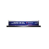 Electronics : Verbatim DVD+R Recordable Disk Dual Layer Write-once Cased 2.4x Speed 8.5Gb Ref 43562 [Pack 10]