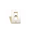 HDMI Single Port Wall Plate - White - by Abacus24-7
