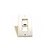 HDMI Single Port Wall Plate - White - by Abacus24-7