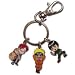 Naruto: Key Chain - Metal - Group Gaara Naruto Rock Lee