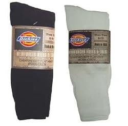 Dickies Men's Work Socks - Various Colors Crew (3 pair)