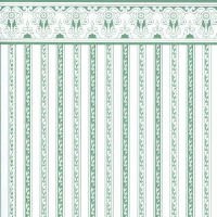 Dollhouse Regency Style Green Wallpaper