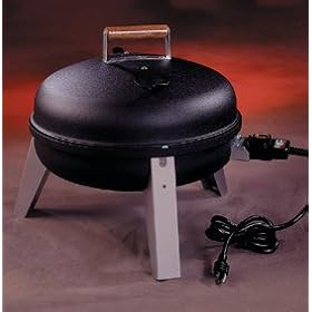 Lock And Go Electric Outdoor Portable Grill-Black