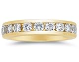 3CT Diamond Eternity Ring in 14k Yellow Gold