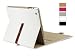 White Pu Leather Case Cover with Leather Belt+buckle for Apple the New Ipad 2&3