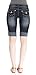 Angels Jeans Juniors Denim Cuffed Bermuda Shorts
