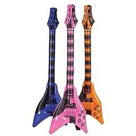Inflatable V-Shaped Guitars (1 dz) by Rhode Island Novelty