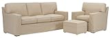 Nantucket Slipcover Queen Sleeper Sofa Set w/ Down Seat Upgrade