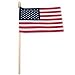 USA stick flag 4in x 6in Standard with spear tip