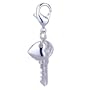 Amore Lavita(tm) Key 925 Sterling Silver Clasp Pendant Charms