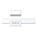MasterVision FM1325 Magnetic Card Holders, 2w x 1h, White, 25/Pack