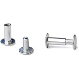1/2 in. Aluminum Chicago Screws/Screw Posts (Qty 100 sets)