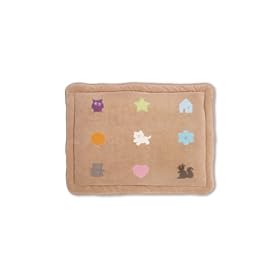Baby Boum Super Soft Oblong Animals Design Padded Play Mat (Cacao,75 x 95 cm)