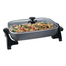 Rival Glass Lid Electric Skillet 16x11-in.