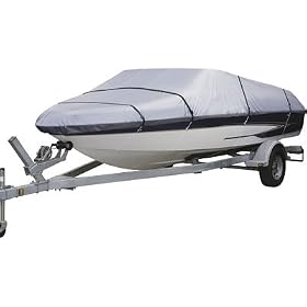 Classic Accessories Silver-Tech Trailerable Boat Cover - Model D, Model# 87544 by Classic