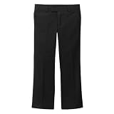 Girls' Uniform Flat-Front Pants - Black