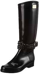Däv Ashley luxury D-ASH SP13, Damen Gummistiefel, Schwarz (solid black black belt ASH901), EU 39 (US 9)