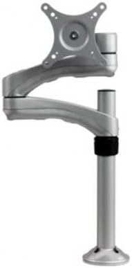 Dyconn DE540S-SLV Articulating TV/Monitor Grommet or Clamp Desk Mount