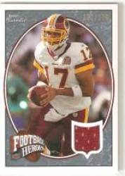 2008 Upper Deck Heroes Jerseys Blue Parallel #46 Jason Campbell/175 - Washington Redskins (Piece of Authentic Game Worn Jersey - Serial #d)(Football Cards)