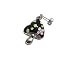 かわいい 毒キノコ ピアス クリア シルバー ブラックでAmazonアフィリエイトツール