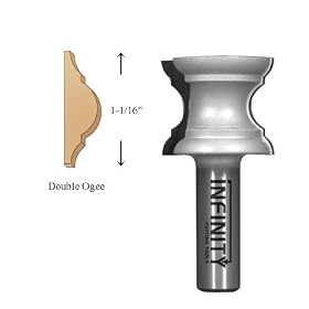 17-515, 1 2 Shank 17th Century Period Profile Router Bit by Infinity Tools