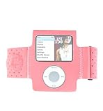 Apple iPod Nano 3rd Generation (4GB/8GB) Pink Neoprene Armband w/LCD Cover