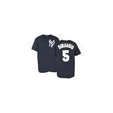 Joe DiMaggio New York Yankees Navy Name and Number Jersey T-Shirt