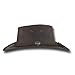 Barmah Hats Foldaway Bronco Leather Hat 1060BL / 1060BR / 1060RU