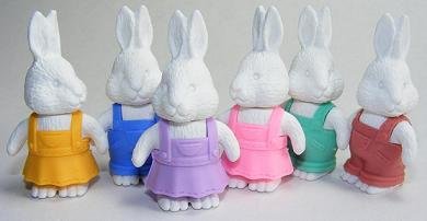 White Rabbit - IWAKO Japanese Eraser. 60 Count. 38059