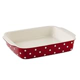 Spode Baking Days Red  Rectangular Handled Bake and Serve Dish