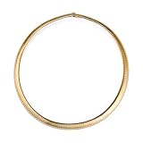 Watch & Jewelry Online Shop Ranking 25. 18k Yellow Gold 10mm Domed Omega Necklace - 18 Inch - JewelryWeb Watch & Jewelry Online Shop Ranking 25. 18k Yellow Gold 10mm Domed Omega Necklace - 18 Inch - JewelryWeb