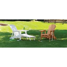ACE Hardware-MERRY PROD PATIO MPG-AC02WP ADIRONDACK CHAIR WITH OTTOMAN by 