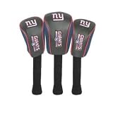New York Giants NFL Mesh Barrel Headcovers (Set of 3) by McArthur Golf.