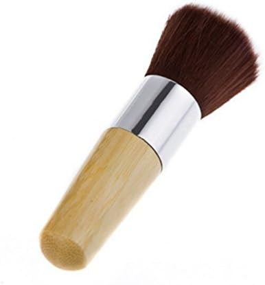 FiveBull Bamboo Handle Flat Head Liquid Foundation Powder Bronzer Kabuki Brushes (Flat Brush)