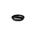 Gessner 341BK 7" Diameter, Black Phenolic Executive Ashtray with Center Safety Ridge and Cigar Notch (Case of 72)