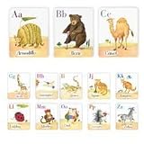 Alphabet Card Wall Art- Animal Parade