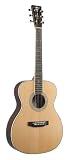 Recording King Classic Series OOO Acoustic Guitar with Abalone, Solid Rosewood Back & Sides